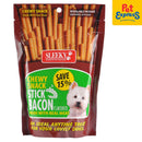 Sleeky Chewy Snack Stick Bacon Dog Treats 175g