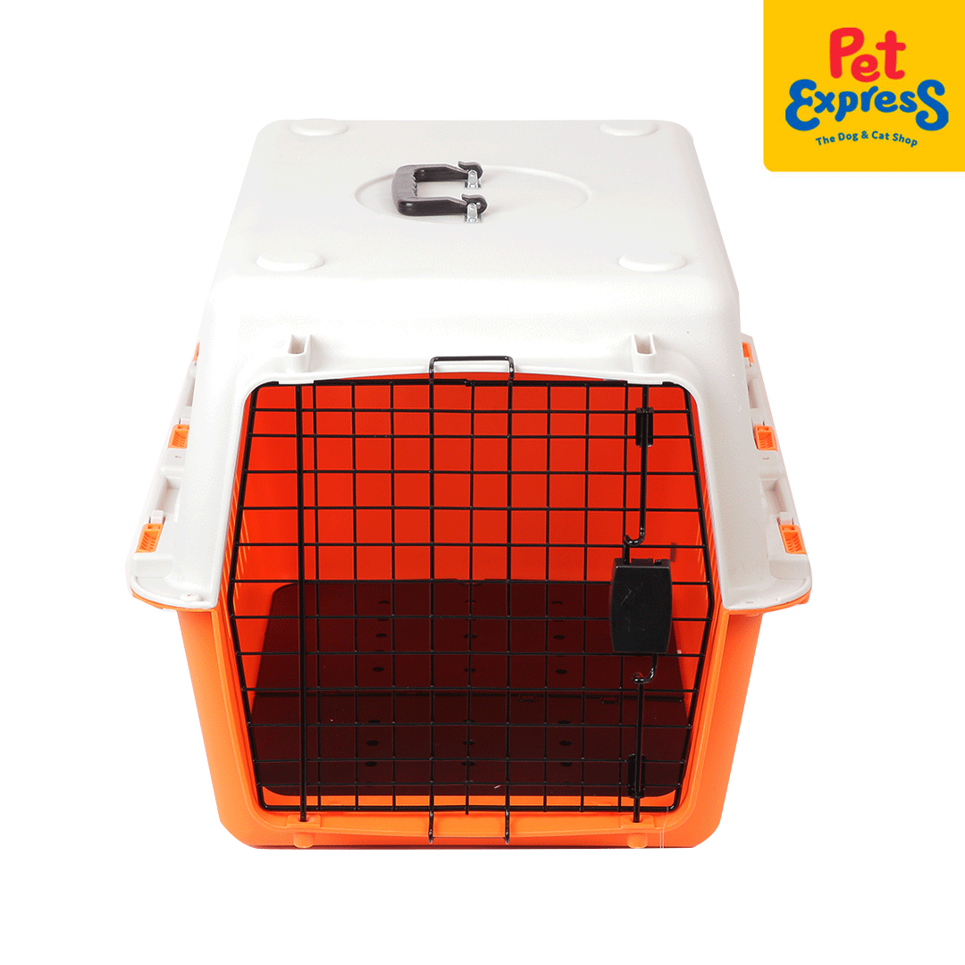 Kennel Pro Pet Carrier Large Orange KN301 68x51x47cm Pet Express
