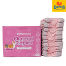 Pupaholic Antibacterial Charcoal Dog Diaper 10s Large