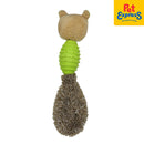Approved Head Fox with Teether Baseball Pet Toy Green SCYB35