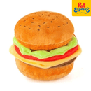 Pet Play American Classic Burger Plush Dog Toy