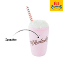 Pet Play American Classic Milkshake Plush Dog Toy