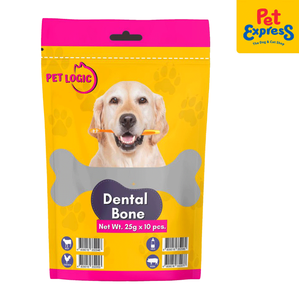Pet Logic Dental Bone Pork Dog Treats 25g Pet Express