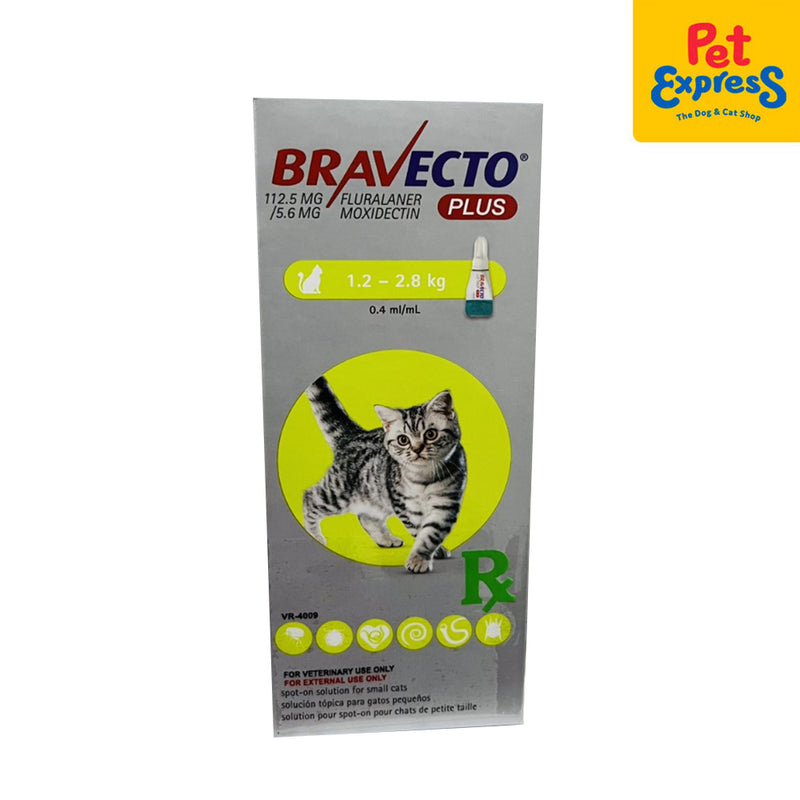 Bravecto Plus Spot On for Small Cats 1.2 -2.8kg
