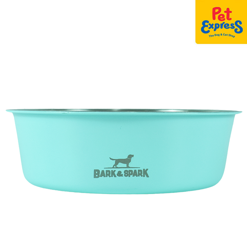 Bark and Spark Ordinary Stainless Steel Dog Bowl Powder 32oz