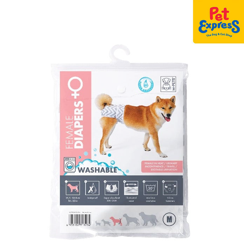 M-Pets Female Washable Pet Diaper Medium Pet Express