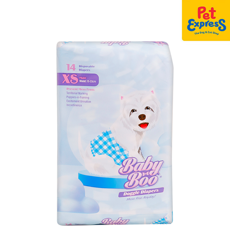 Baby Boo Male Wrap 14s Extra Small Pet Express
