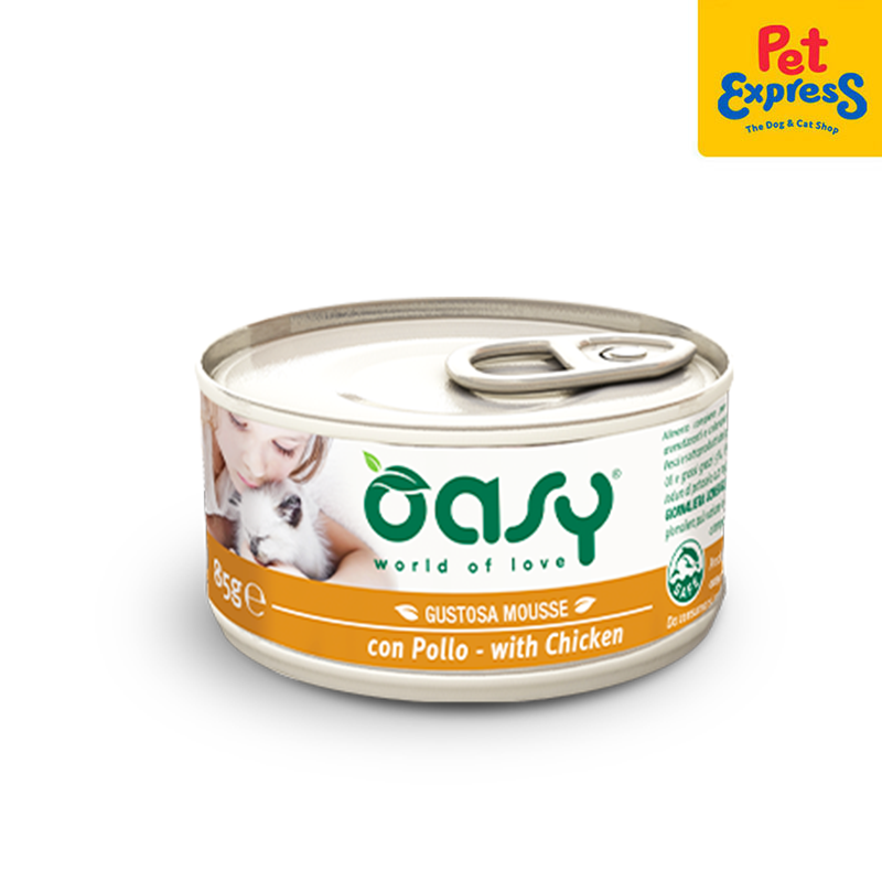 Oasy Tasty Mousse with Chicken Wet Cat Food 85g (6 cans)
