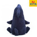 Approved Plush Navy Blue Happy Shark Dog Toy