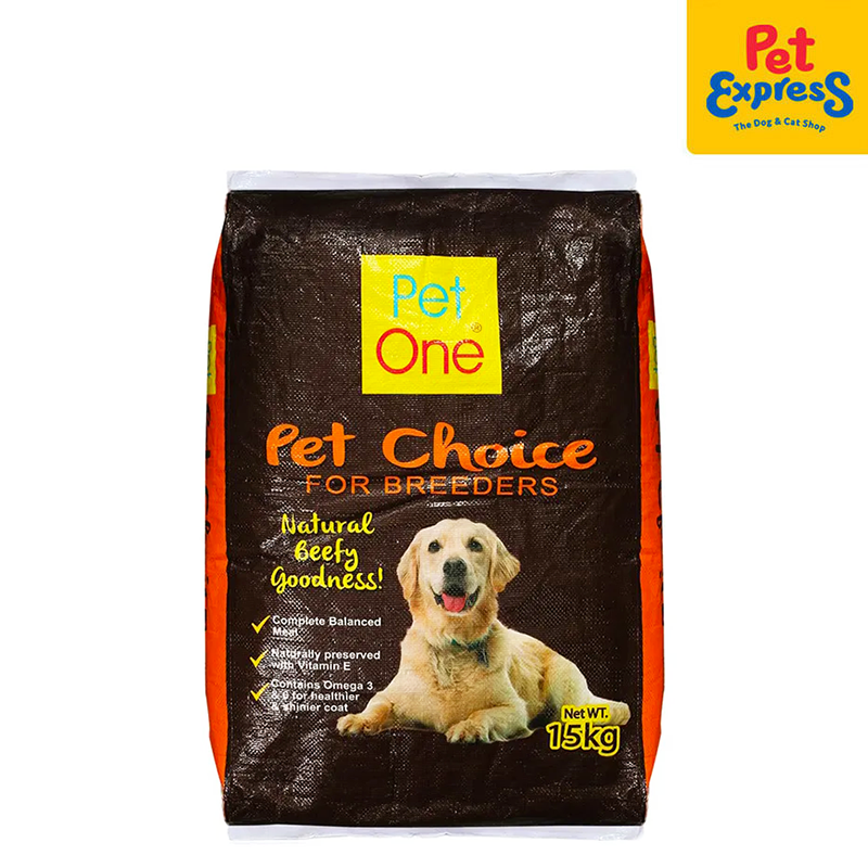 Pet One Pet Choice for Breeders Beef Dry Dog Food 15kg