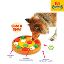 Brightkins Pizza Party Treat Puzzle Dog Toy
