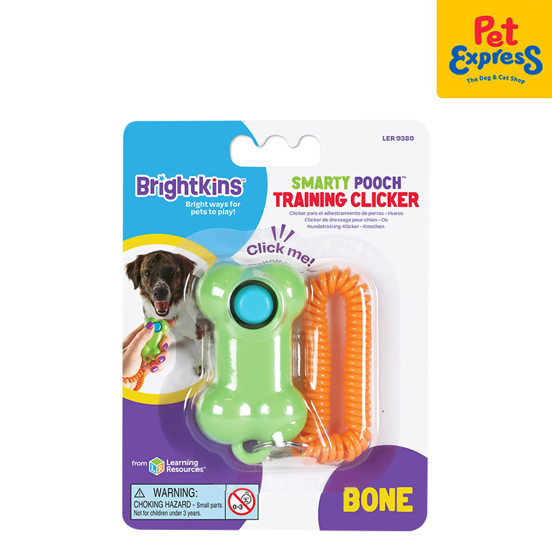 Brightkins Smarty Pooch Training Clicker Bone Pet Express