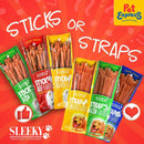 Sleeky Chewy Snack Stick Bacon Dog Treats 175g