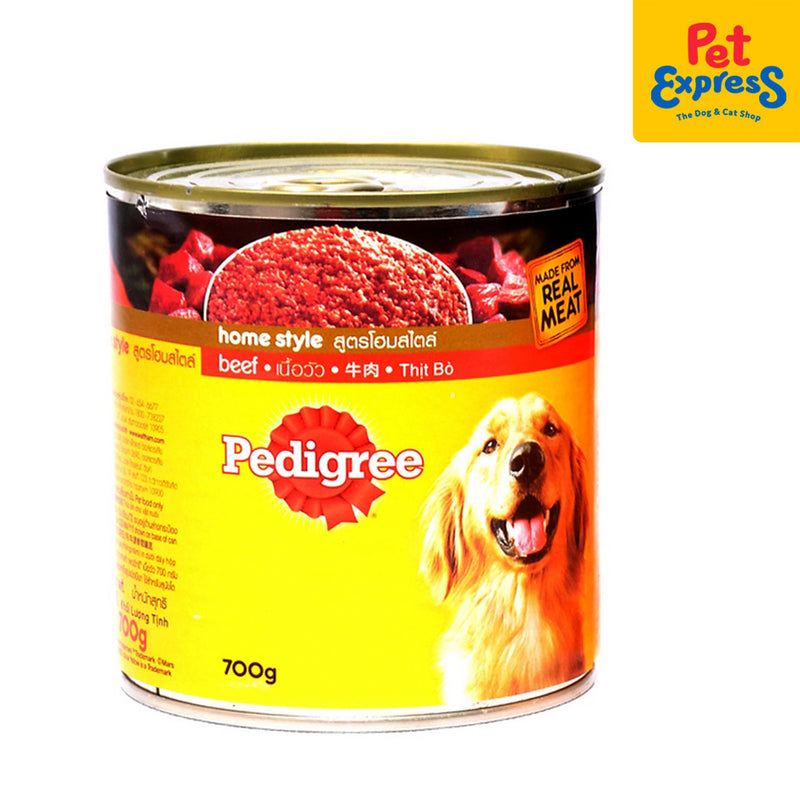 Pedigree Adult New Beef Wet Dog Food 700g (2 cans)_front