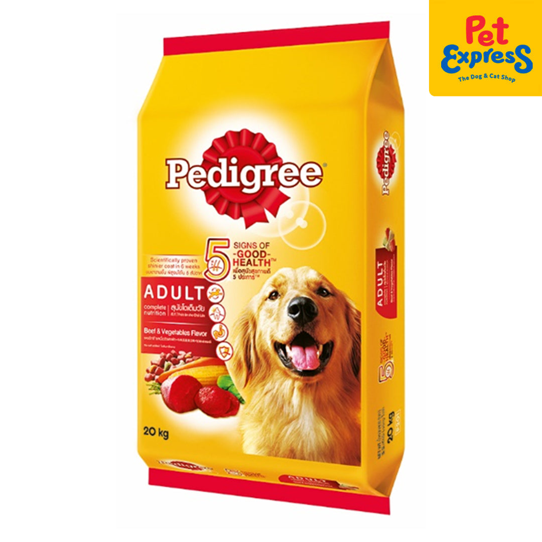 Dog Treats Dog Food Pedigree 20kg Pedigree Beef Vegetables Dry Dog