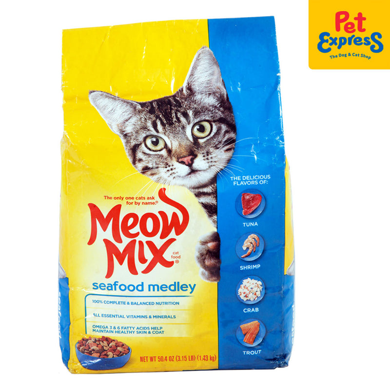 Meow Mix Seafood Medley Dry Cat Food 1.43kg