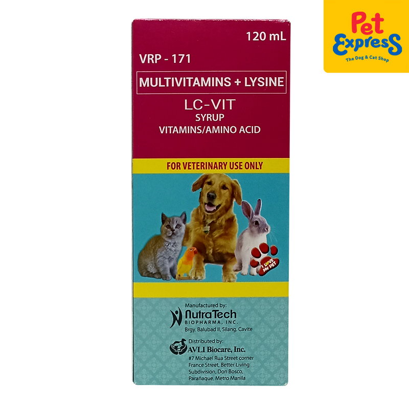 LC-Vit Pet Multivitamins in Syrup 120ml_front