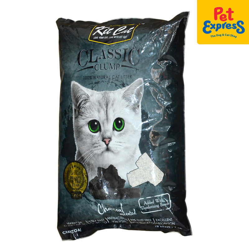 Kit Cat Classic Clump Charcoal Cat Litter 10L