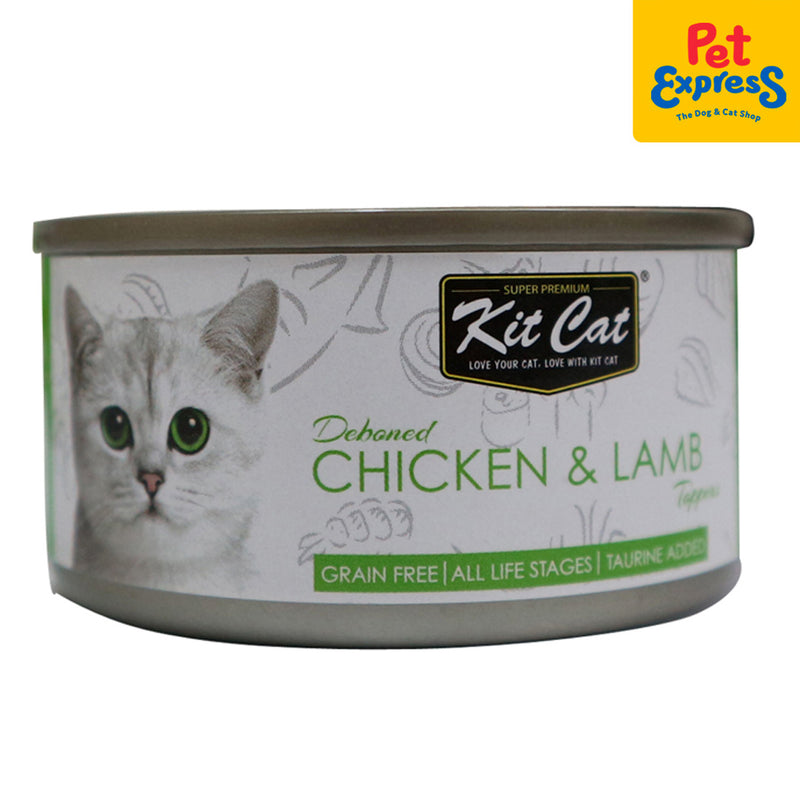 Kit Cat Deboned Chicken and Lamb Wet Cat Food 80g (6 cans)