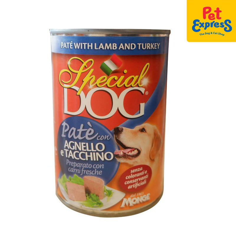 Special Dog Pate Lamb and Turkey Wet Dog Food 400g (2 cans)