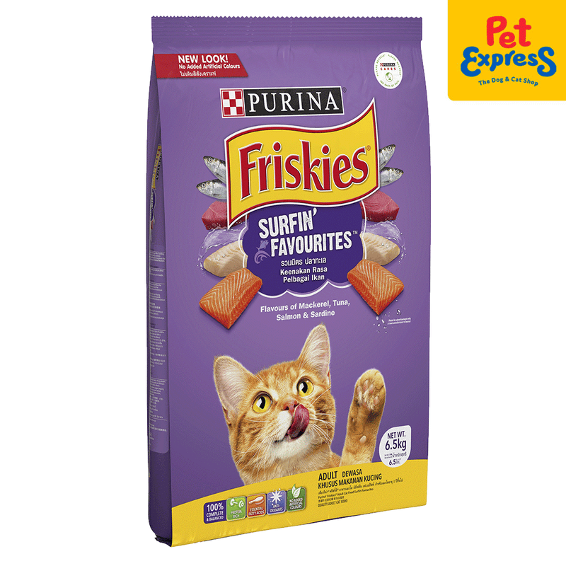 Friskies Surfin Favourites Dry Cat Food 6.5kg