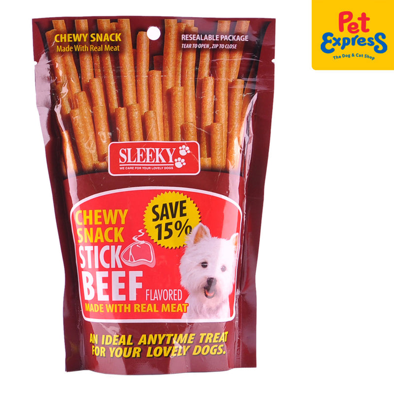 Sleeky Chewy Snack Stick Dog Treats 175g