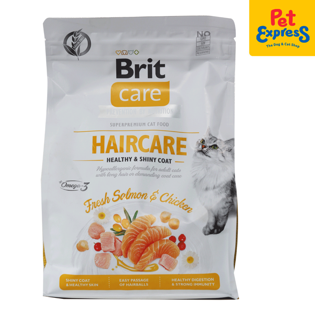 Brit Care Adult Haircare Healthy and Shiny Coat Dry Cat Food 2kg