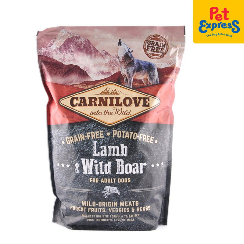 Carnilove Adult Lamb and Wild Boar Dry Dog Food 1.5kg