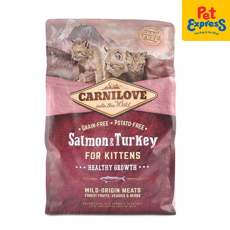 Carnilove Kitten Salmon and Turkey Dry Cat Food 2kg