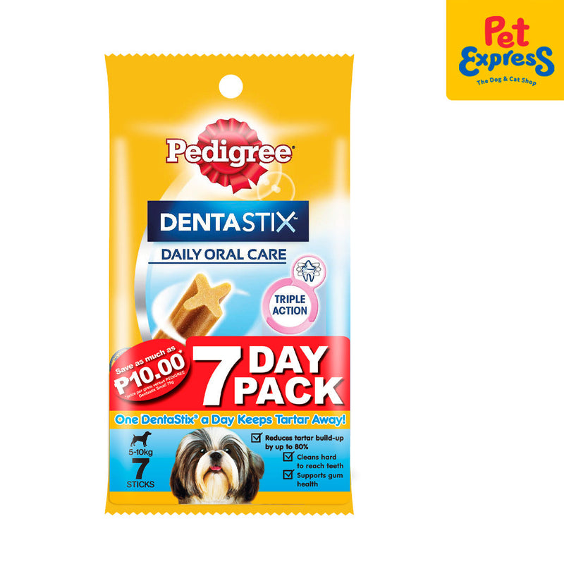 Pedigree Dentastix Small 5-10kg Dog Treats 7s 110g (1 week)_front