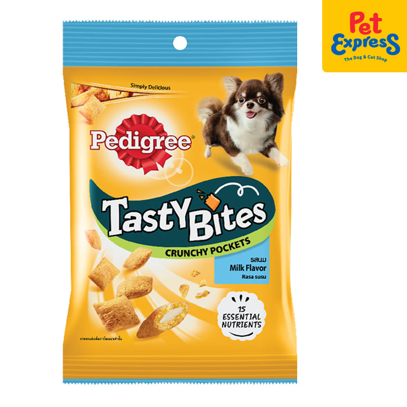 Pedigree Tasty Bites Pockets Milk Dog Treats 60g_front