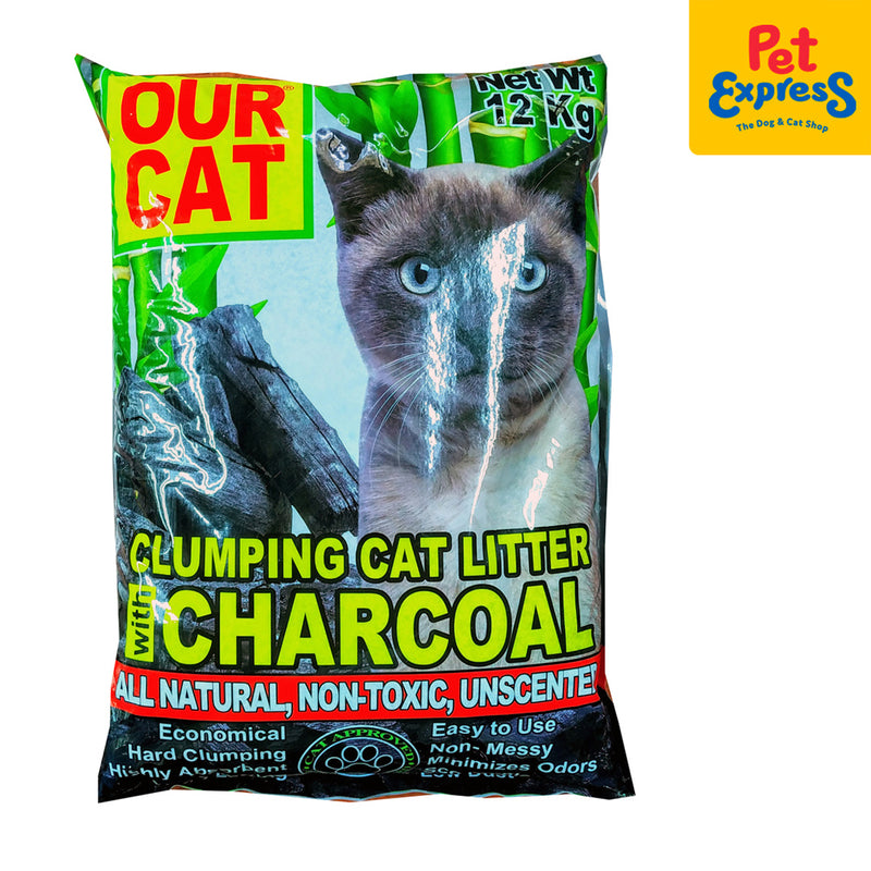 Our Cat Clumping Charcoal Cat Litter 12kg