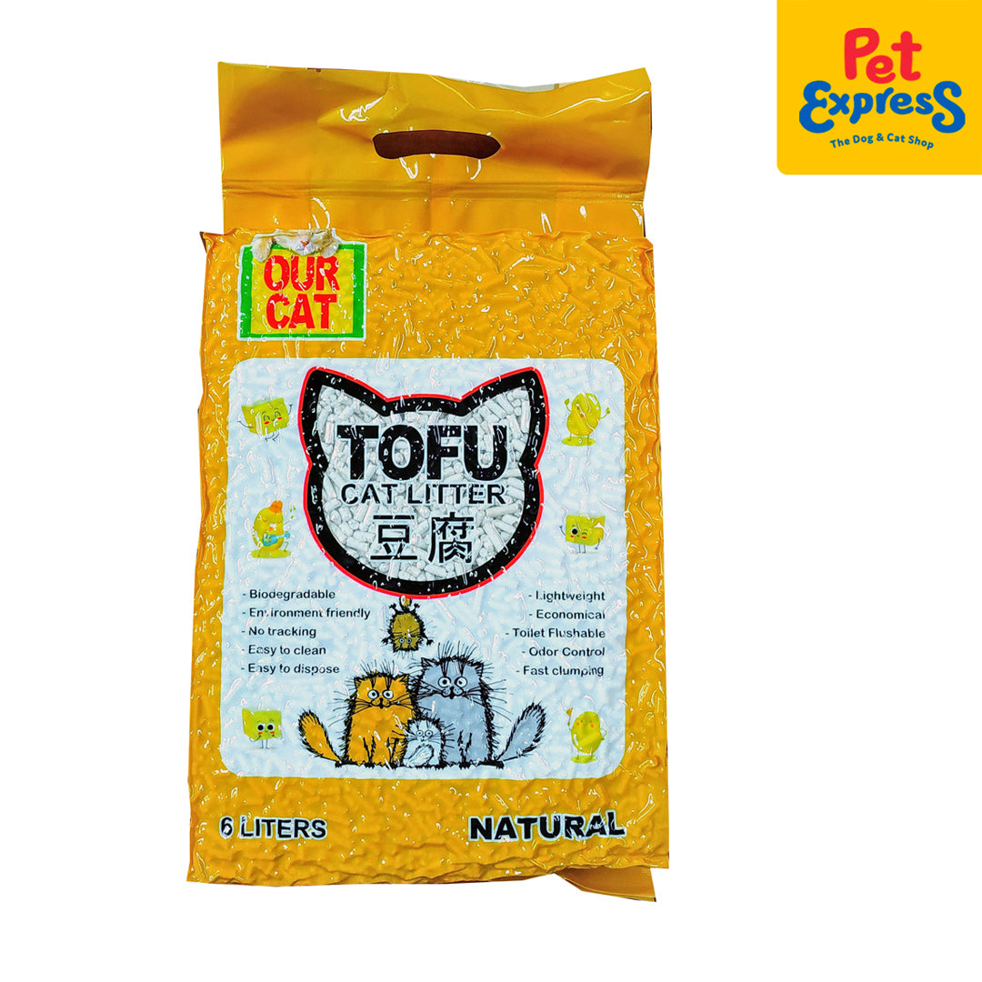 Our Cat Tofu Natural Cat Litter 6L Pet Express