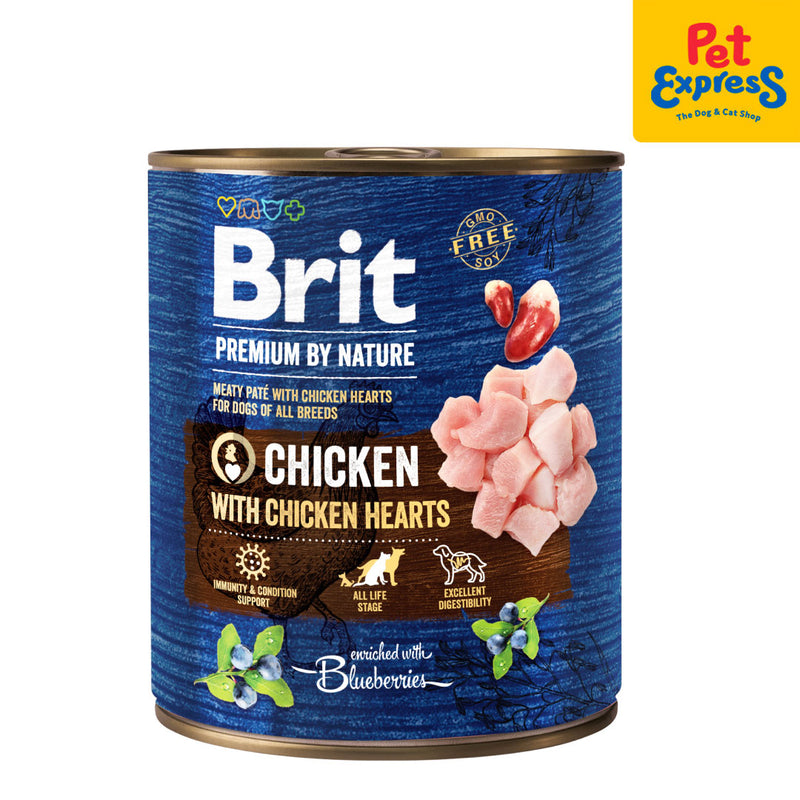 Brit Premium by Nature Chicken with Hearts Wet Dog Food 800g