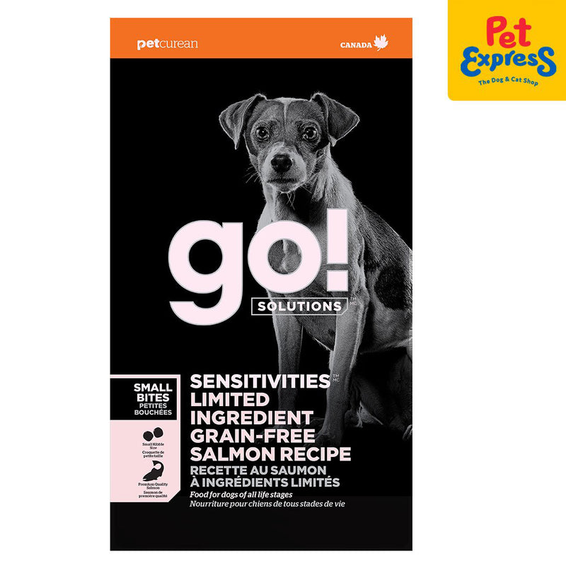 Go! Solutions Sensitivities Grain Free Salmon Recipe Small Bites Dry Dog Food 22lbs