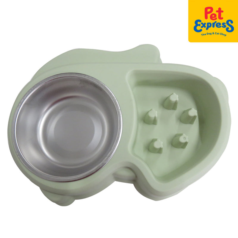 Approved Dog Bowl Squirrel Shape Green 4135