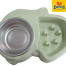 Approved Dog Bowl Squirrel Shape Green 4135