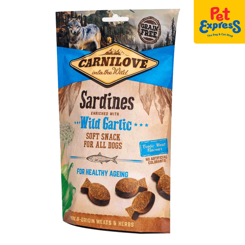 Carnilove Soft Snack Sardines with Garlic Dog Treats 200g