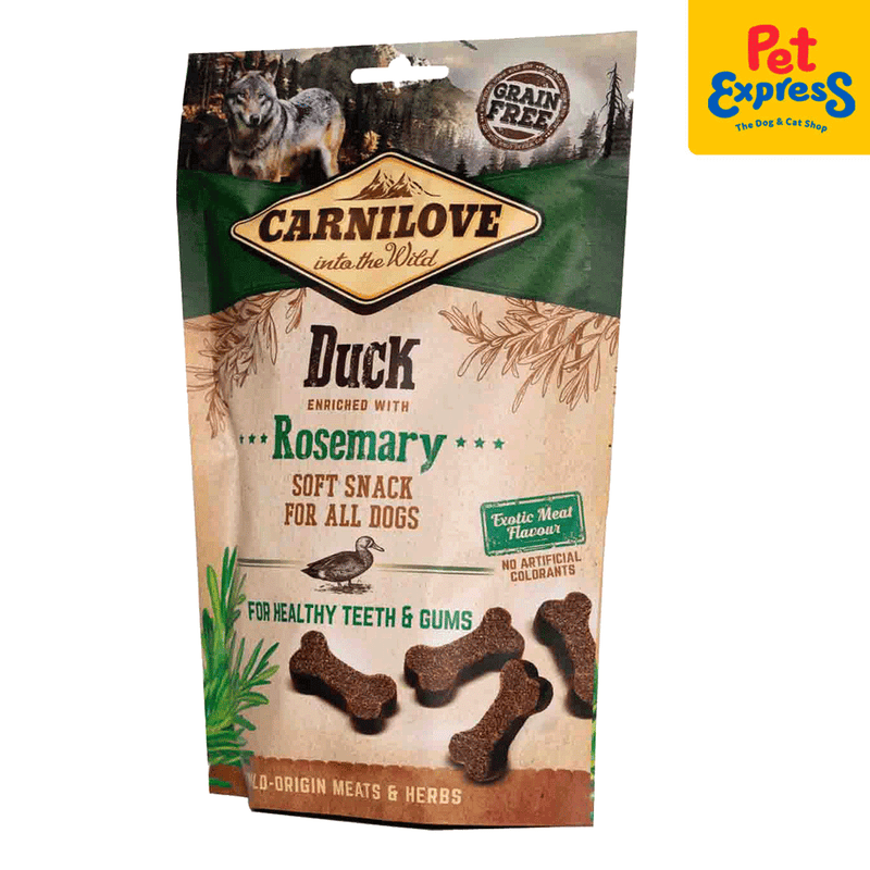 Carnilove Soft Snack Duck with Rosemary Dog Treats 200g