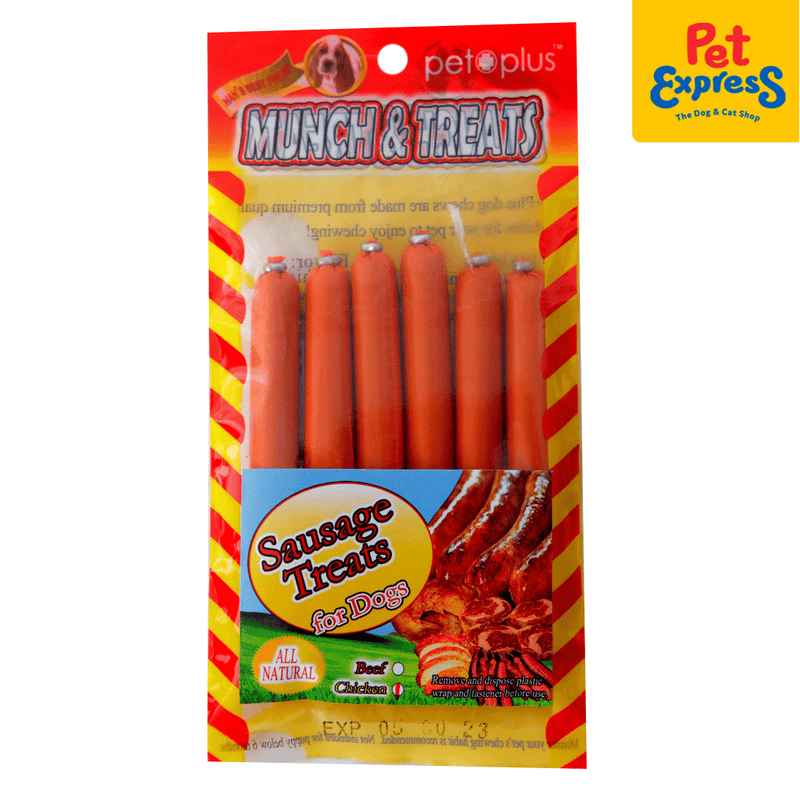 Pet Plus Munch and Treats Sausage Chicken Dog Treats_front