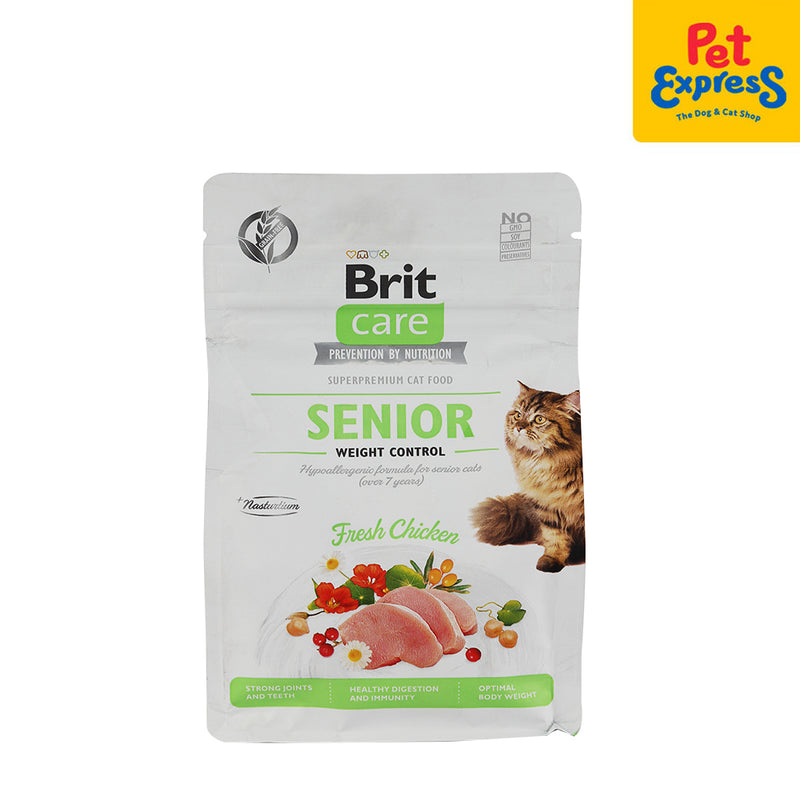 Brit Care Senior Grain Free Weight Control Dry Cat Food 400g