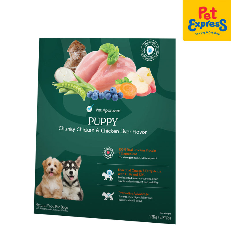 Willow Puppy Chicken and Chicken Liver Dry Dog Food 1.3kg
