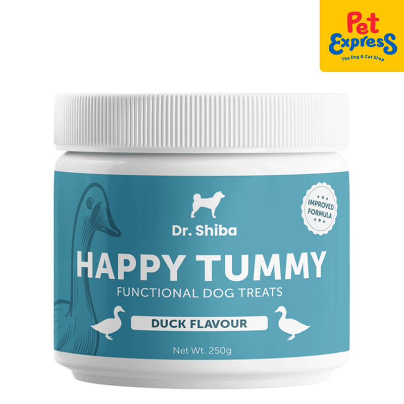Dr. Shiba Happy Tummy Duck Dog Treats 250g