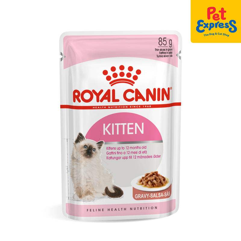 Royal Canin Feline Health Nutrition Kitten Wet Cat Food 85g (12 pouches)