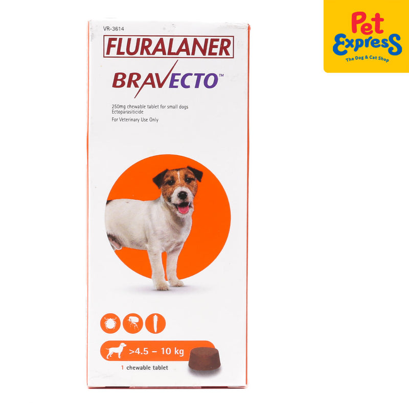 Bravecto Tick and Flea for Small Dogs 250mg >4.5-10kg