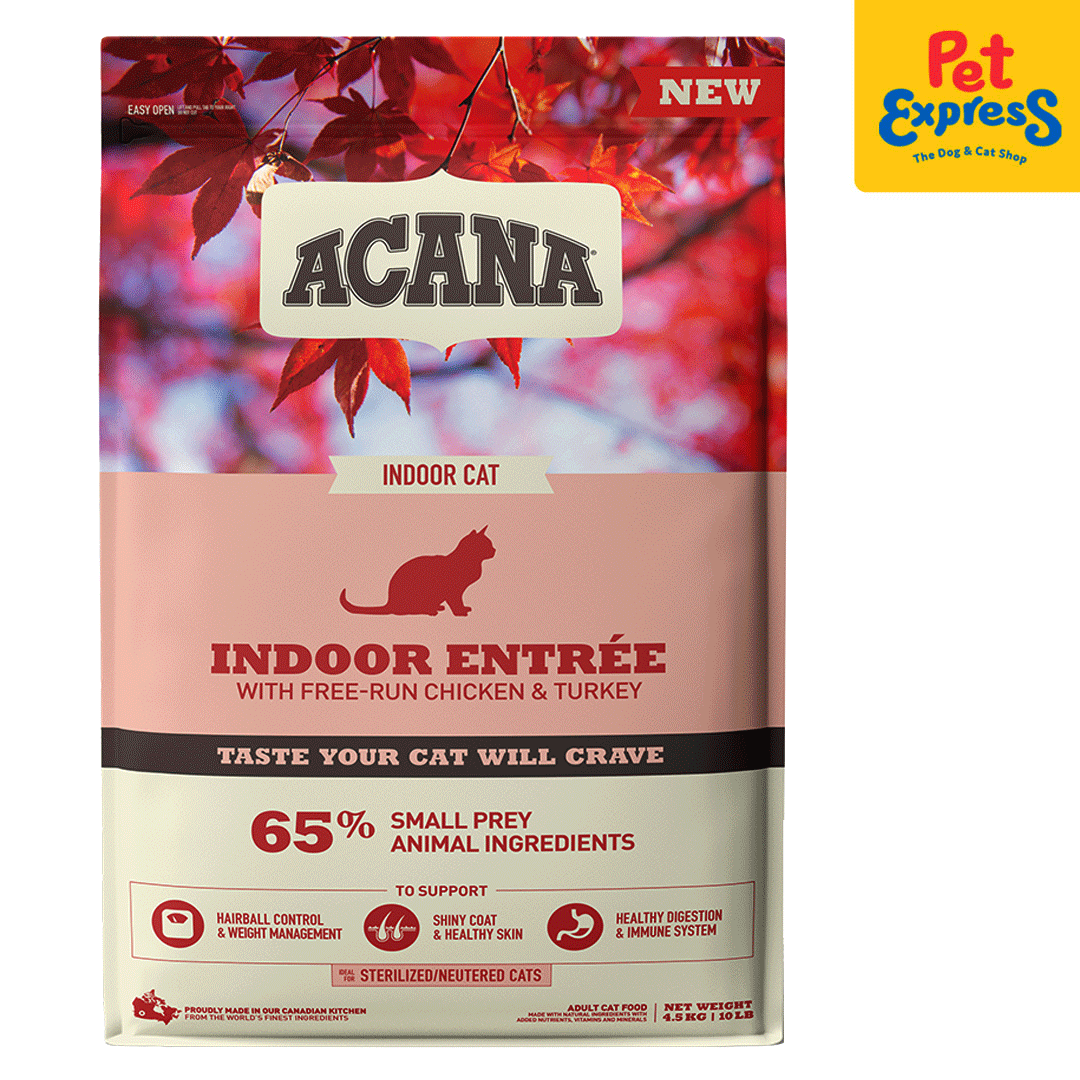 Acana Adult Indoor Entrée Dry Cat Food 4.5kg | Pet Express