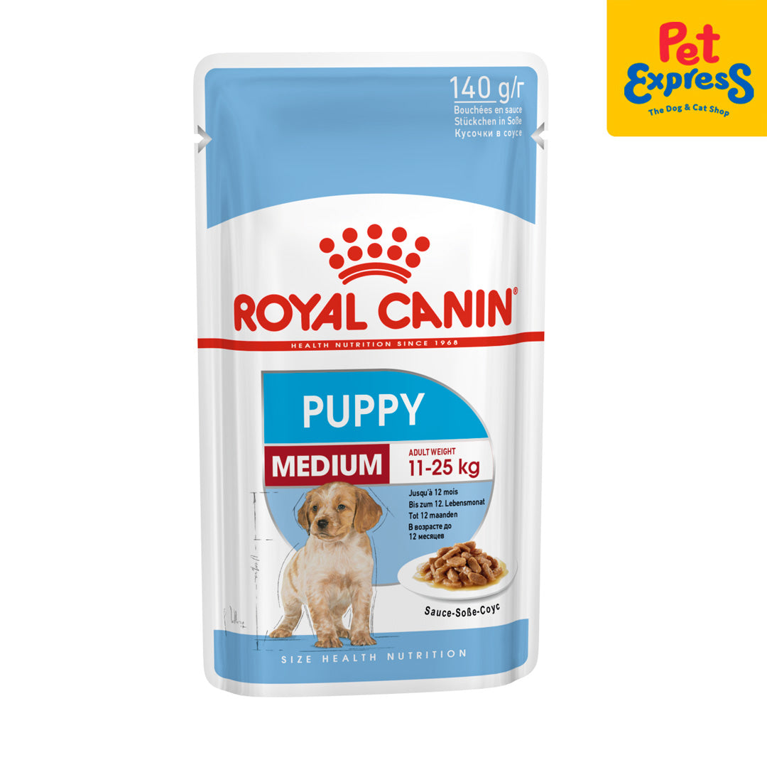 Royal Canin Size Health Nutrition Puppy Medium Wet Dog Food 140g