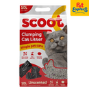 Scoot Clumping Unscented Activated Charcoal Cat Litter 10L