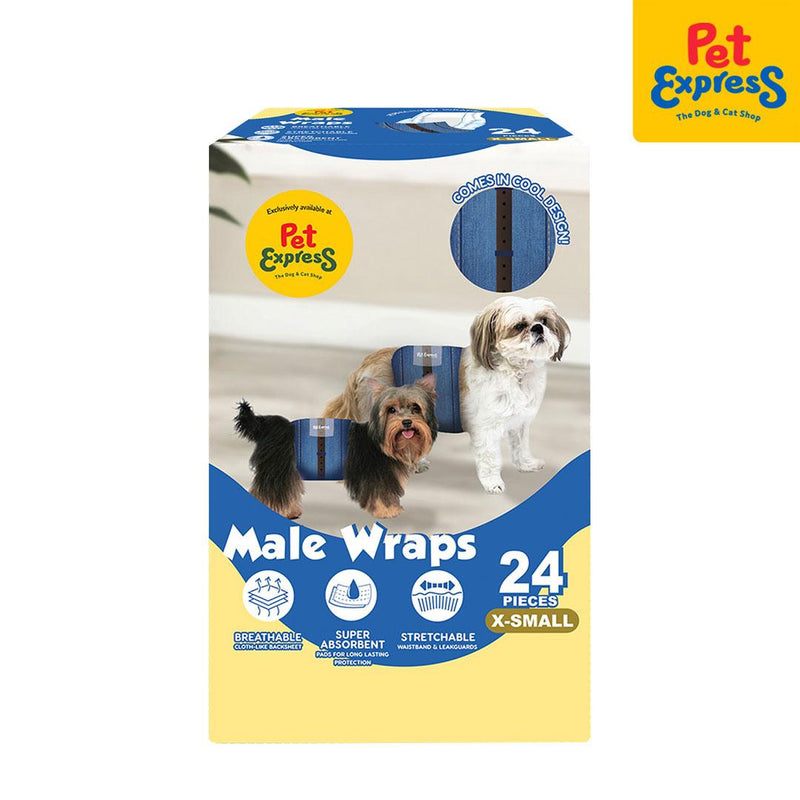Pet Express Male Wraps Extra Small 24s