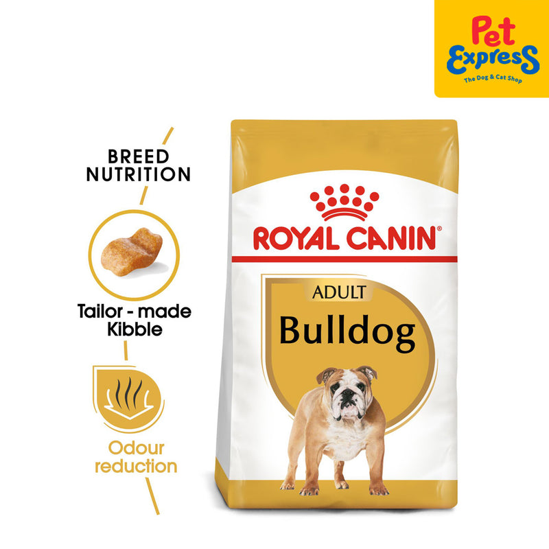 Royal Canin Breed Health Nutrition Adult Bulldog Dry Dog Food 3kg